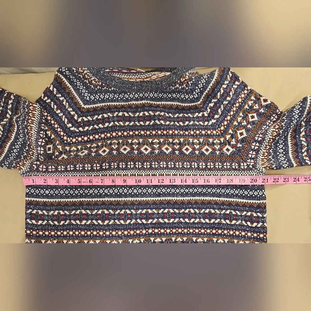 Goodfellow & Co Men’s Large Multicolor Fair Isle Crewneck Sweater Cotton Blend